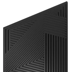 Radex Panneau Tasseau Bois|Panneau Décoratif En Bois<Panneau tasseau MDF Joy décor diagonal noir 240X90 cm