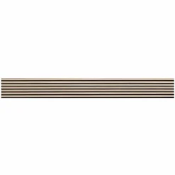 Decoon Panneau tasseaux bois 250 x 30 x 1,4 cm décor chêne / fond rigide noir - 0,75m²- Panneau Tasseau Bois