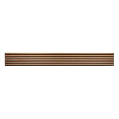 Decoon Panneau tasseaux bois 250 x 30 x 1cm - Lamelles chêne doré véritable fond noir - 0,75m²- Panneau Tasseau Bois