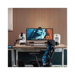 Kosmi Panneaux Acoustiques Décoratifs en MDF Lot de 4, Teck, 240x60cm- Panneau Tasseau Bois