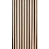 Floordirekt Panneaux acoustiques en aspect bois, 1 Pièce, 118 x 60 cm, White Oak- Panneau Décoratif En Bois