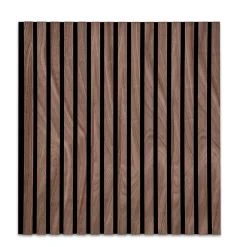 Floordirekt Panneau Décoratif En Bois<Panneaux acoustiques en aspect bois, 1 Pièce, 60 x 60 cm, Black Walnut