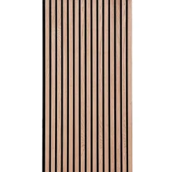 Floordirekt Panneaux acoustiques en aspect bois, 1 Pièce, 118 x 60 cm, Red Oak- Panneau Décoratif En Bois