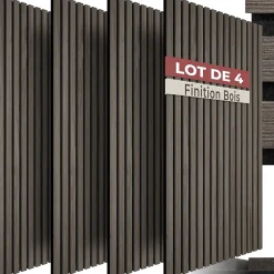 Tectake Panneau Tasseau Bois<Panneaux acoustiques modernes aspect bois en MDF 120 x 60 x 2,1 cm