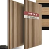 Tectake Panneau Tasseau Bois<Panneaux acoustiques modernes aspect bois en MDF 120 x 60 x 2,1 cm