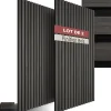 Tectake Panneaux acoustiques modernes aspect bois en MDF 120 x 60 x 2,1 cm- Panneau Tasseau Bois