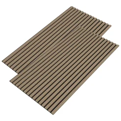Neu.Holz Panneau Décoratif En Bois<Panneaux acoustiques Vang lot de 2 panneaux effet noyer clair