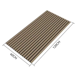 Neu.Holz Panneau Décoratif En Bois<Panneaux acoustiques Vang lot de 2 panneaux effet noyer clair