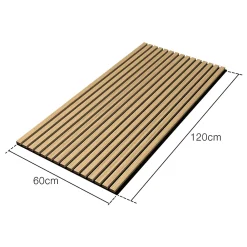 Neu.Holz Panneau Décoratif En Bois<Panneaux acoustiques Vang lot de 8 panneaux effet chêne foncé