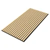 Neu.Holz Panneaux acoustiques Vang lot de 16 panneaux effet chêne- Panneau Décoratif En Bois
