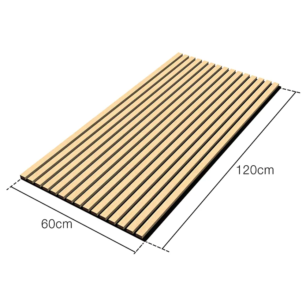 Neu.Holz Panneaux acoustiques Vang lot de 16 panneaux effet chêne- Panneau Décoratif En Bois