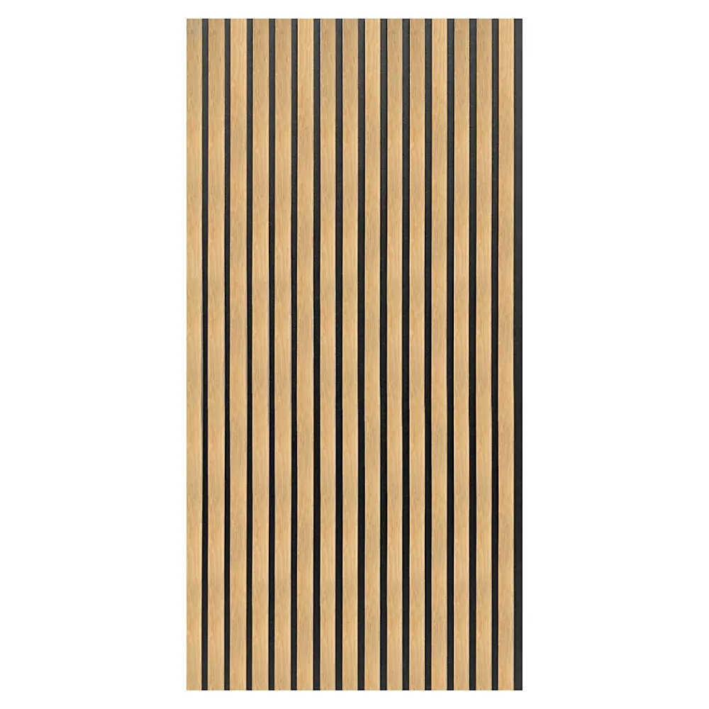 Neu.Holz Panneaux acoustiques Vang lot de 16 panneaux effet chêne- Panneau Décoratif En Bois