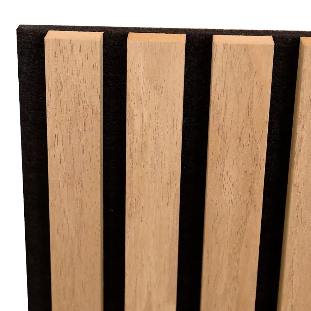 Neu.Holz Panneaux acoustiques Vang lot de 16 panneaux effet chêne- Panneau Décoratif En Bois