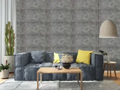 Deccart Panneaux décoratifs pour plafond et mur 7014XL Béton 6m² / 12 pièces.- Panneau Mural Décoratif