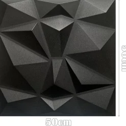 Deccart Panneau Mural Décoratif<Panneaux de plafond et panneaux muraux Decoratif 3D Bursztyn Noir 5m² / 20pièces
