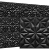 Deccart Panneaux de plafond et panneaux muraux Decoratif 3D Onyx Noir 5m² / 20pièces- Panneau Mural Décoratif