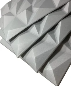 Deccart Panneau Mural Décoratif<Panneaux de plafond et panneaux muraux Decoratif 3D Brylant Gris 8m² / 32pièces