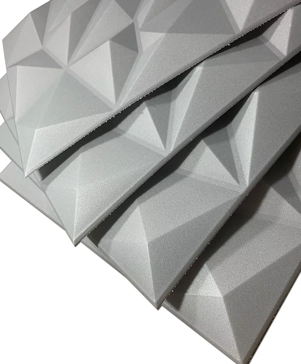 Deccart Panneau Mural Décoratif<Panneaux de plafond et panneaux muraux Decoratif 3D Brylant Gris 8m² / 32pièces