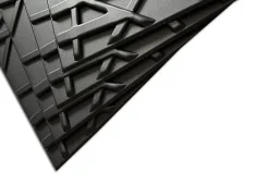 Deccart Panneaux de plafond et panneaux muraux Decoratif 3D Line Noir 8m² / 32pièces- Panneau Mural Décoratif
