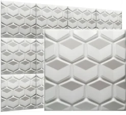 Deccart Panneau Mural Décoratif<Panneaux de plafond et panneaux muraux Decoratif 3D Honey Blanc 12m² / 48pièces