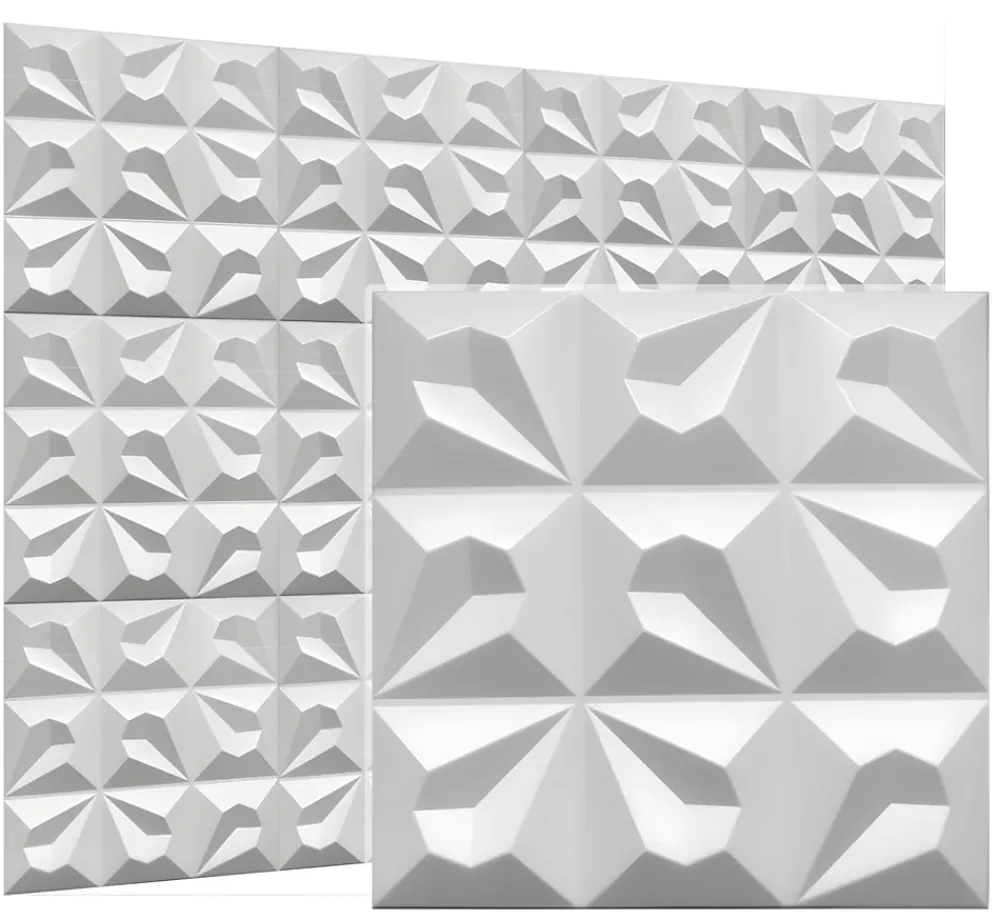 Deccart Panneaux de plafond et panneaux muraux Decoratif 3D Tears 5m² / 20pièces- Panneau Mural Décoratif