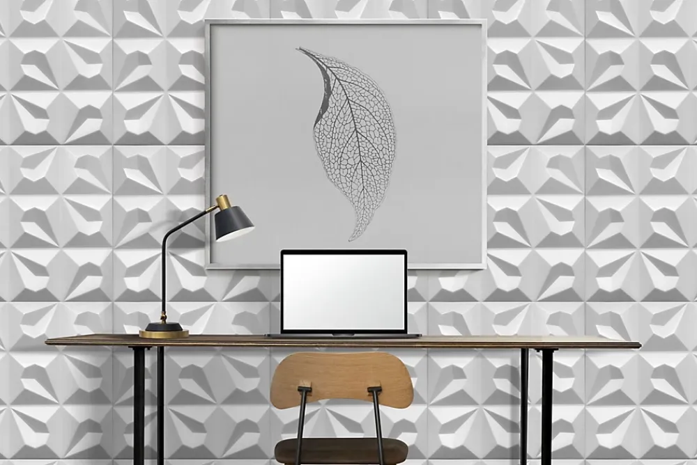 Deccart Panneaux de plafond et panneaux muraux Decoratif 3D Tears 5m² / 20pièces- Panneau Mural Décoratif