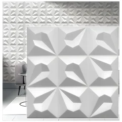 Deccart Panneau Mural Décoratif<Panneaux de plafond et panneaux muraux Decoratif 3D Tears Blanc 2m² / 8pièces