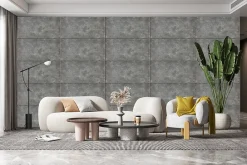 Deccart Panneaux de plafond et panneaux muraux Decoratif 7014XL Béton 4m² / 8pièces- Panneau Mural Décoratif