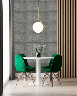 Deccart Panneaux de plafond et panneaux muraux Decoratif 7014XL Béton 4m² / 8pièces- Panneau Mural Décoratif
