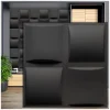 Deccart Panneau Mural Décoratif<Panneaux de plafond et panneaux muraux Decoratif 3D Pled Noir 2m² / 8pièces