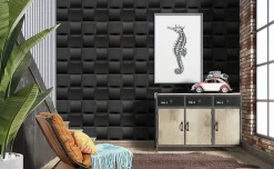 Deccart Panneau Mural Décoratif<Panneaux de plafond et panneaux muraux Decoratif 3D Pled Noir 2m² / 8pièces