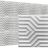 Deccart Panneau Mural Décoratif<Panneaux de plafond et panneaux muraux Decoratif 3D Zyg Zak Blanc 8m² / 32pièces