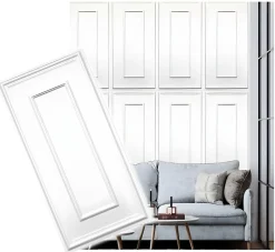 Deccart Panneau Mural Décoratif<Panneaux de plafond et panneaux muraux Decoratif Rama Blanc 4m² / 8pièces
