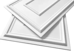 Deccart Panneau Mural Décoratif<Panneaux de plafond et panneaux muraux Decoratif Rama Blanc 4m² / 8pièces