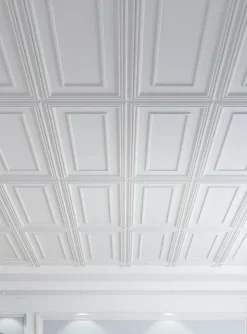 Deccart Panneau Mural Décoratif<Panneaux de plafond et panneaux muraux Decoratif Rama Blanc 4m² / 8pièces