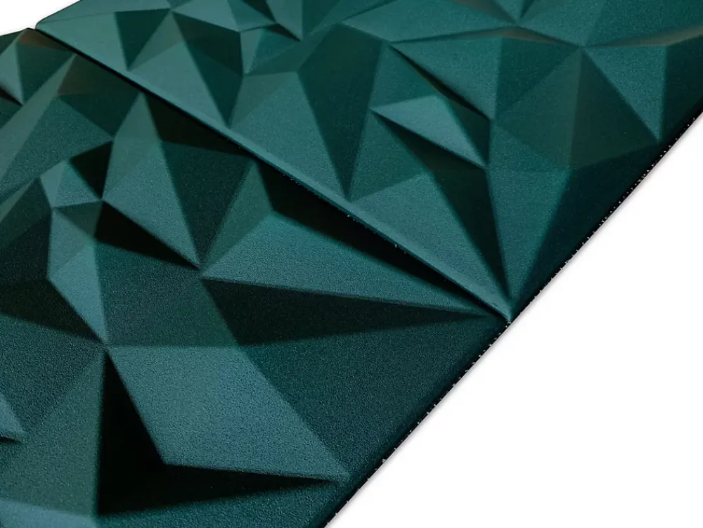 Deccart Panneaux de plafond et panneaux muraux Decoratif 3D Ametyst "62" Vert 8m² / 32pièces- Panneau Mural Décoratif