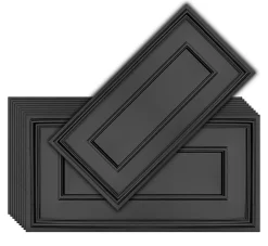 Deccart Panneaux de plafond et panneaux muraux Decoratif Rama Noir 6m² / 12pièces- Panneau Mural Décoratif