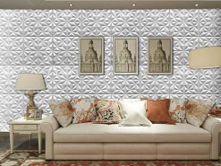 Deccart Panneau Mural Décoratif<Panneaux de plafond et panneaux muraux Decoratif 3D Onyx Blanc 5m² / 20pièces