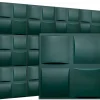 Deccart Panneaux de plafond et panneaux muraux Decoratif 3D Pled "62" Vert 12m² / 48pièces- Panneau Mural Décoratif