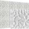 Deccart Panneaux de plafond et panneaux muraux Decoratif 3D Lake Blanc 12m² / 48pièces- Panneau Mural Décoratif