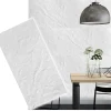 Deccart Panneaux de plafond et panneaux muraux Decoratif Glaz Blanc 4m² / 8pièces- Panneau Mural Décoratif