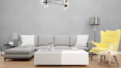 Deccart Panneaux de plafond et panneaux muraux Decoratif Glaz Blanc 4m² / 8pièces- Panneau Mural Décoratif