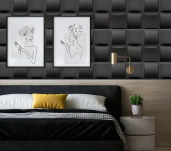 Deccart Panneau Mural Décoratif<Panneaux de plafond et panneaux muraux Decoratif 3D Pled Noir 8m² / 32pièces
