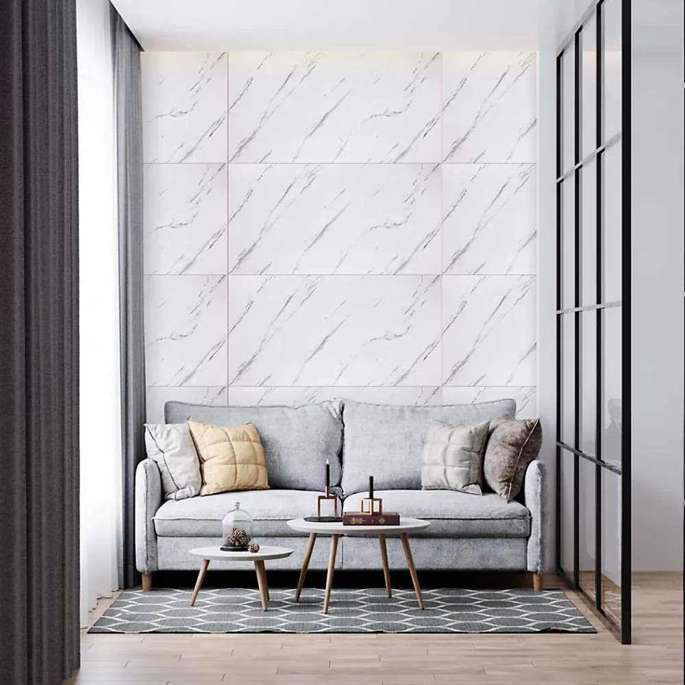 Deccart Panneaux de plafond et panneaux muraux Decoratif 7214XL Marbre 10m² / 20pièces- Panneau Mural Décoratif