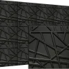 Deccart Panneau Mural Décoratif<Panneaux de plafond et panneaux muraux Decoratif 3D Line Noir 12m² / 48pièces