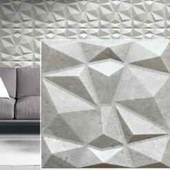 Deccart Panneau Mural Décoratif<Panneaux de plafond et panneaux muraux Decoratif 3D Bursztyn Béton "69" 2m² / 8pièces