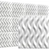 Deccart Panneaux de plafond et panneaux muraux Decoratif 3D Ogien Blanc 5m² / 20pièces- Panneau Mural Décoratif