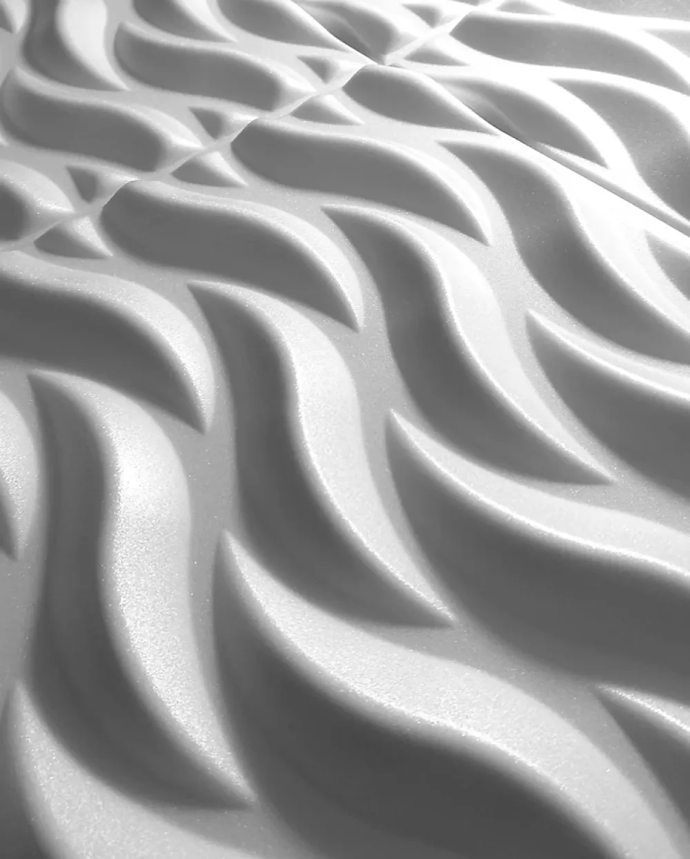 Deccart Panneaux de plafond et panneaux muraux Decoratif 3D Ogien Blanc 5m² / 20pièces- Panneau Mural Décoratif