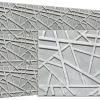 Deccart Panneaux de plafond et panneaux muraux Decoratif 3D Line Béton "69" 5m² / 20pièces- Panneau Mural Décoratif