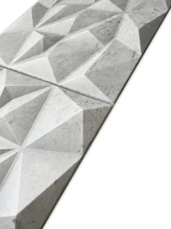 Deccart Panneaux de plafond et panneaux muraux Decoratif 3D Brylant Béton 2m² / 8pièces- Panneau Mural Décoratif
